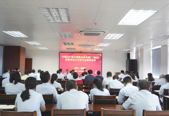 珠海龍獅瓶蓋公司宣講茅臺集團黨員代表大會精神