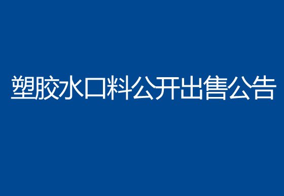 珠海經(jīng)濟(jì)特區(qū)龍獅瓶蓋有限公司塑膠水口料公開出售公告