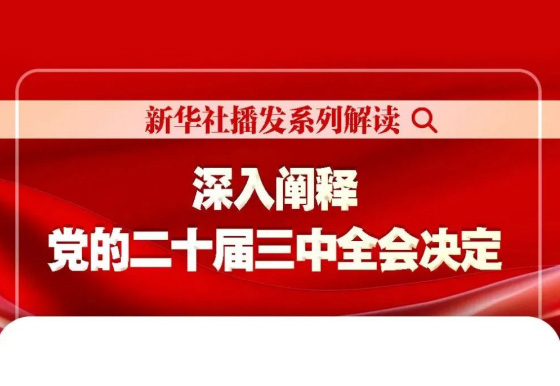 深入闡釋黨的二十屆三中全會決定 新華社播發(fā)系列解讀（三）